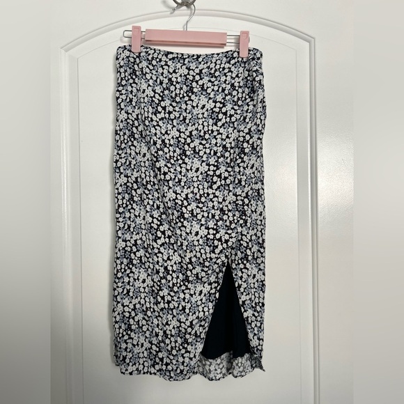 Abercrombie & Fitch Floral Print midi Skirt with a lot size small 90s feminine - Picture 3 of 9